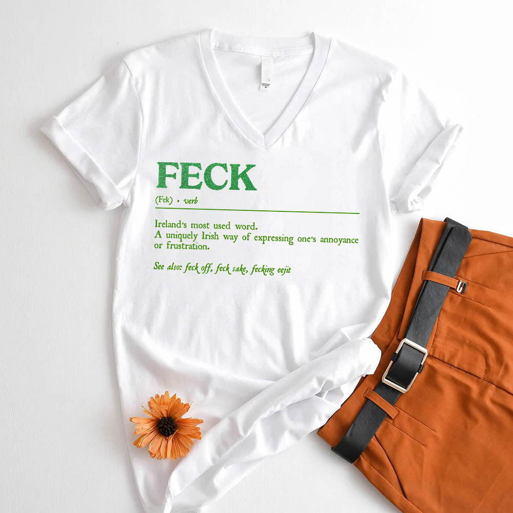 St. Patrick's Feck Definition Tees Adorb.co