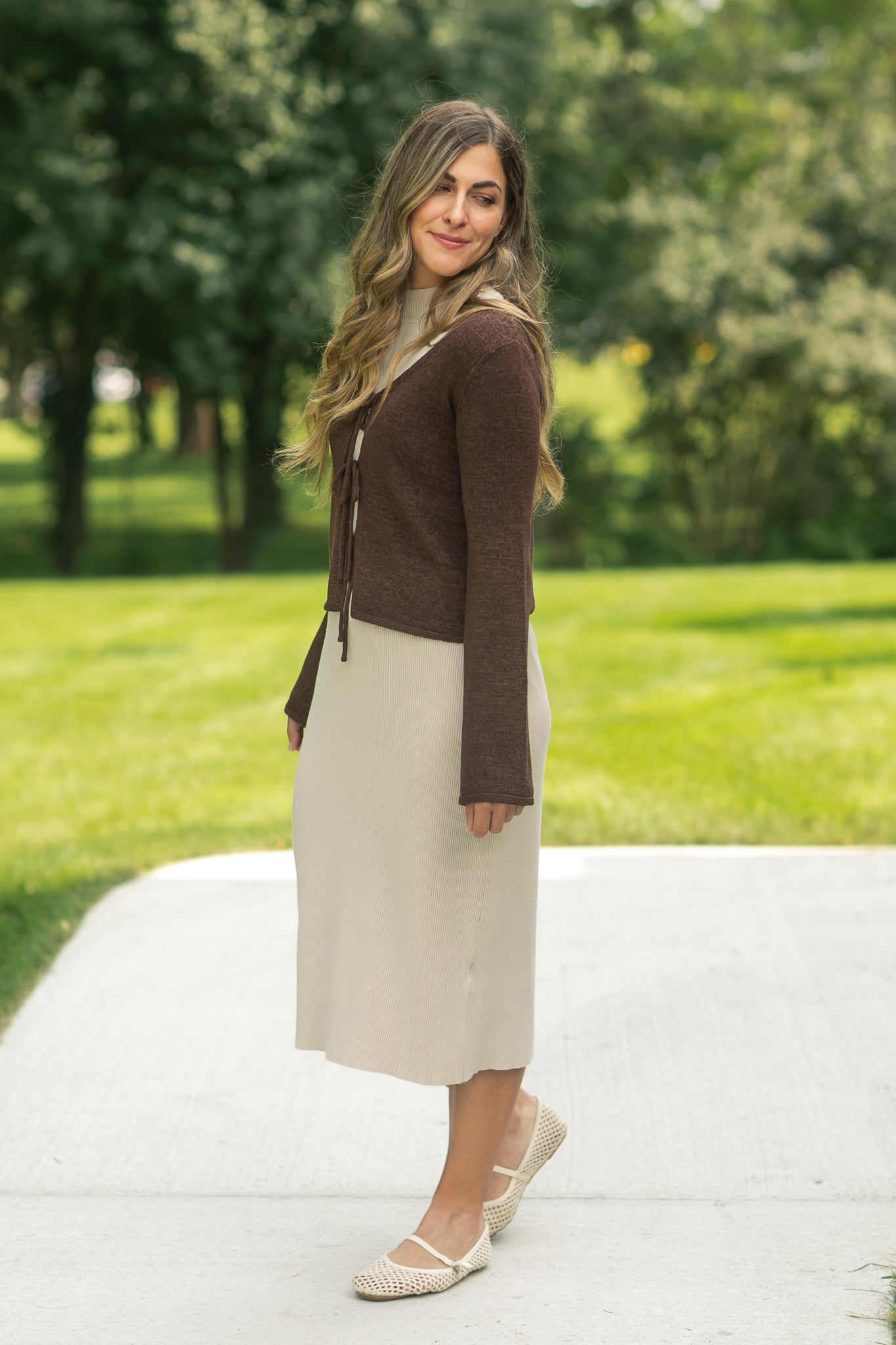 Vanna Knit Midi Dress Inherit Co.