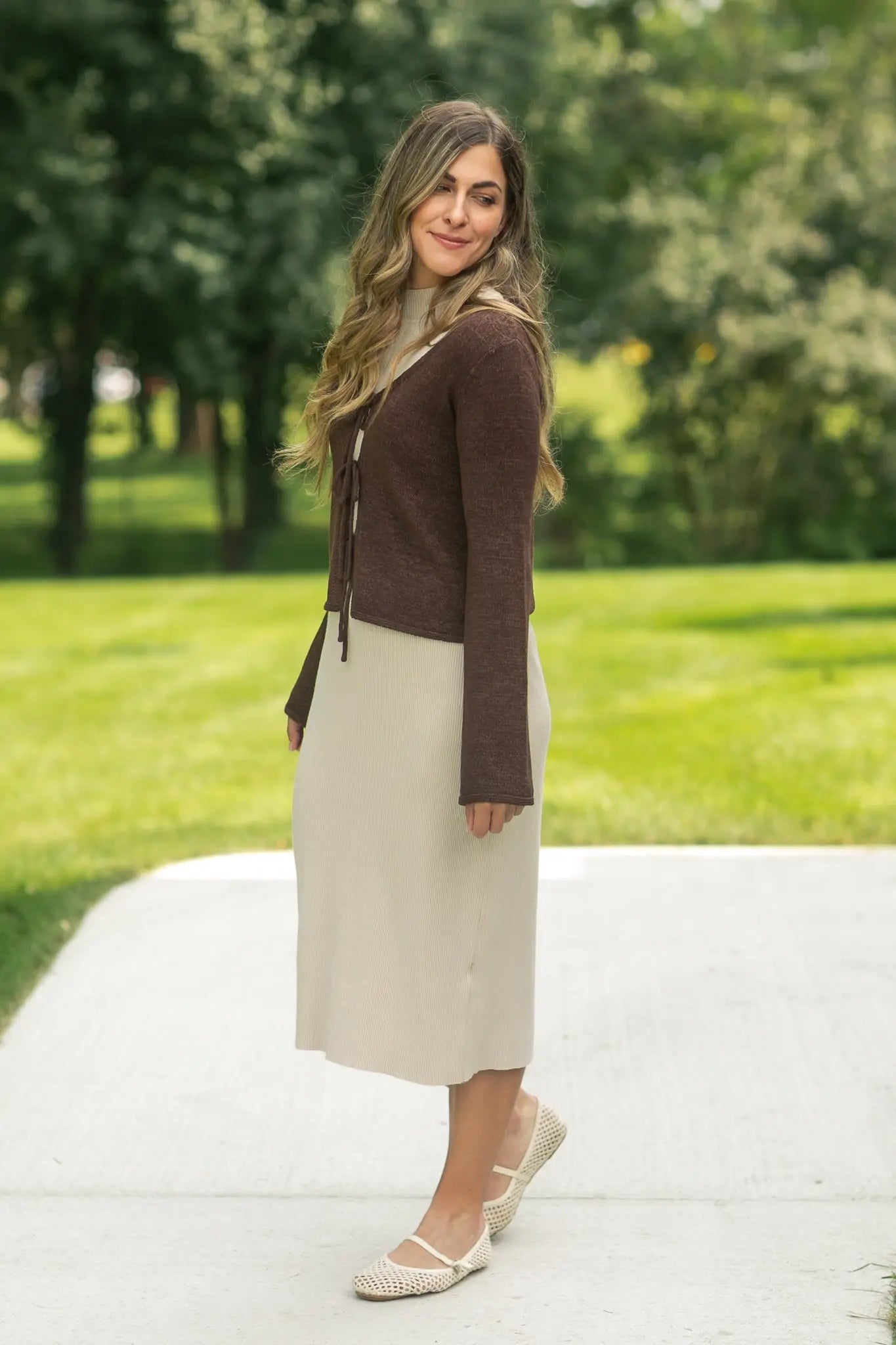 Vanna Knit Midi Dress Inherit Co.