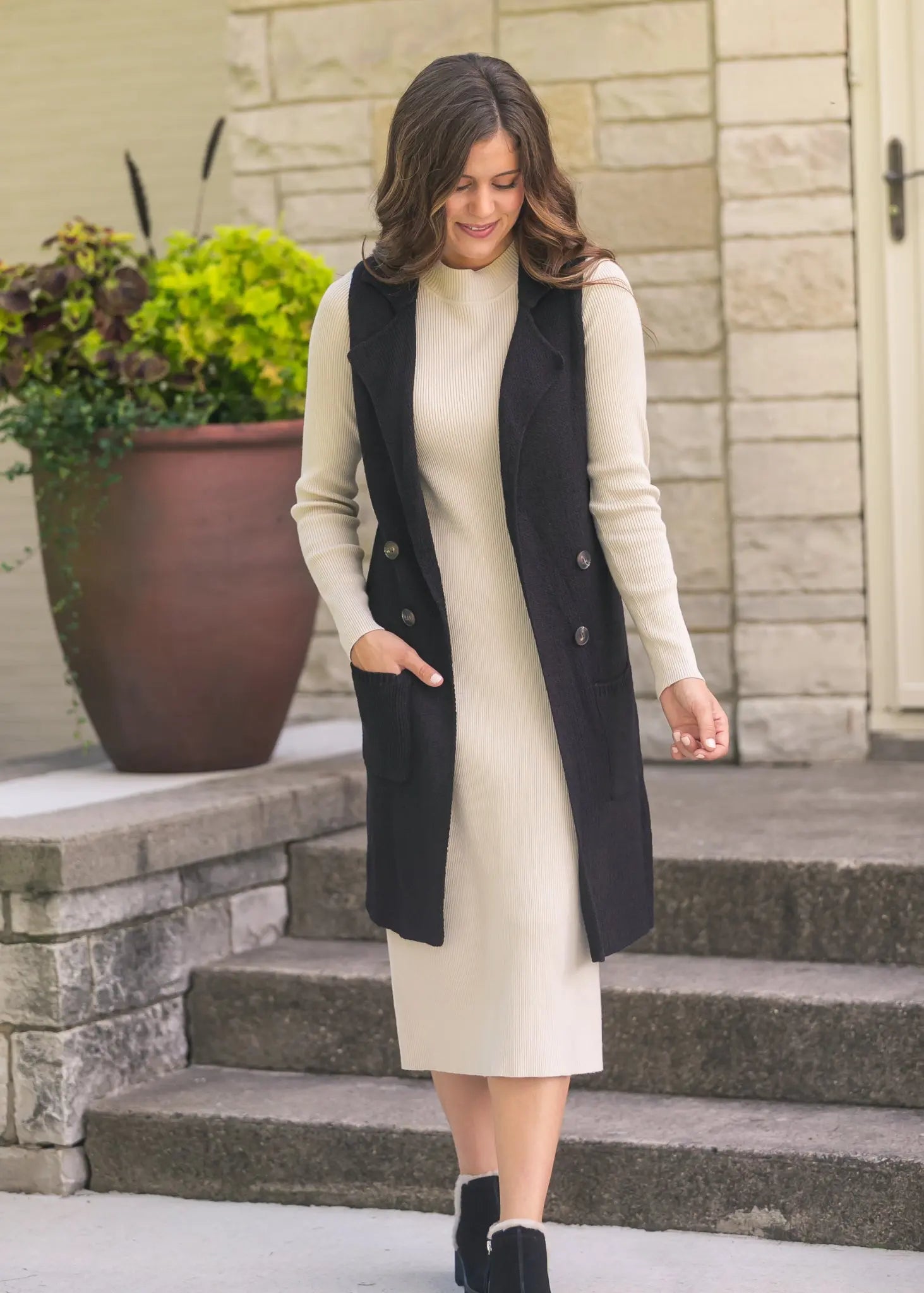 Vanna Knit Midi Dress Inherit Co.