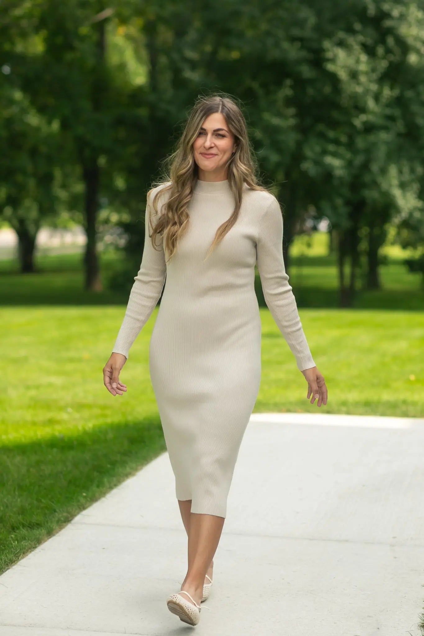 Vanna Knit Midi Dress Inherit Co.