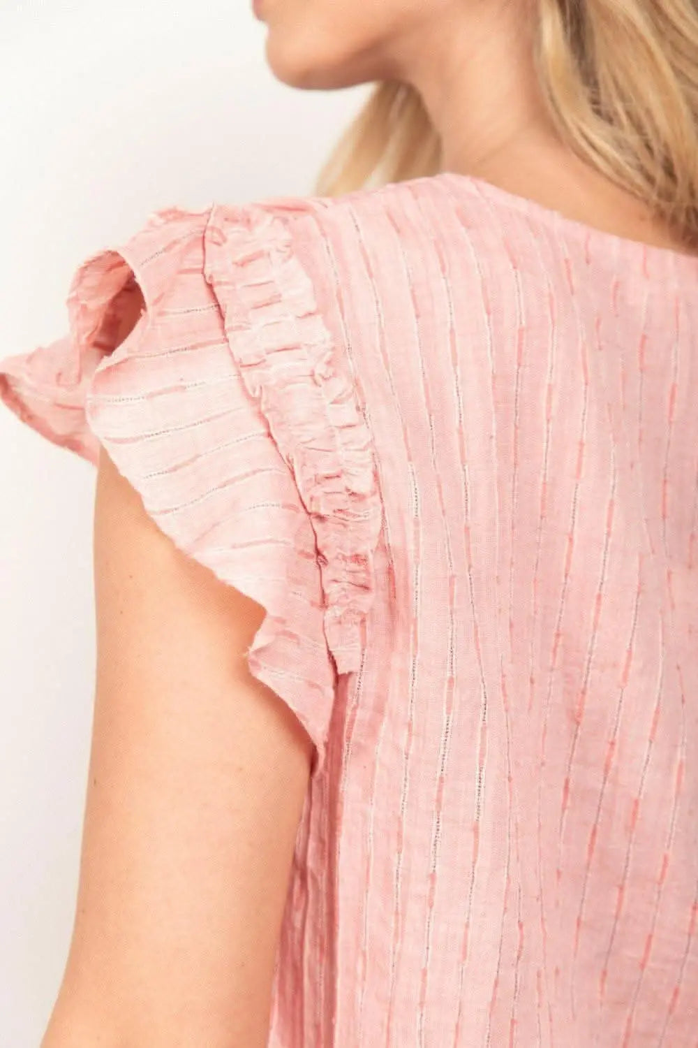 Chic Romance Ruffle Sleeve Top & Shorts Set - Love Salve 