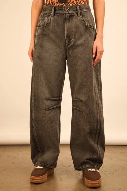 Very J Wide Leg Comfy Jeans for Effortless Style - Love Salve 