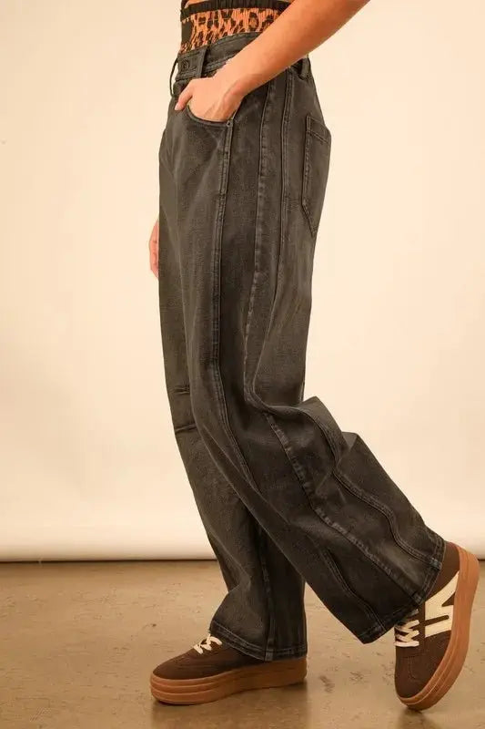 Very J Wide Leg Comfy Jeans for Effortless Style - Love Salve 