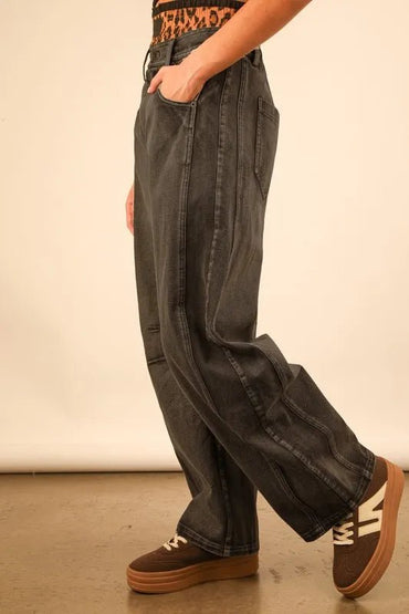 Very J Wide Leg Comfy Jeans for Effortless Style - Love Salve