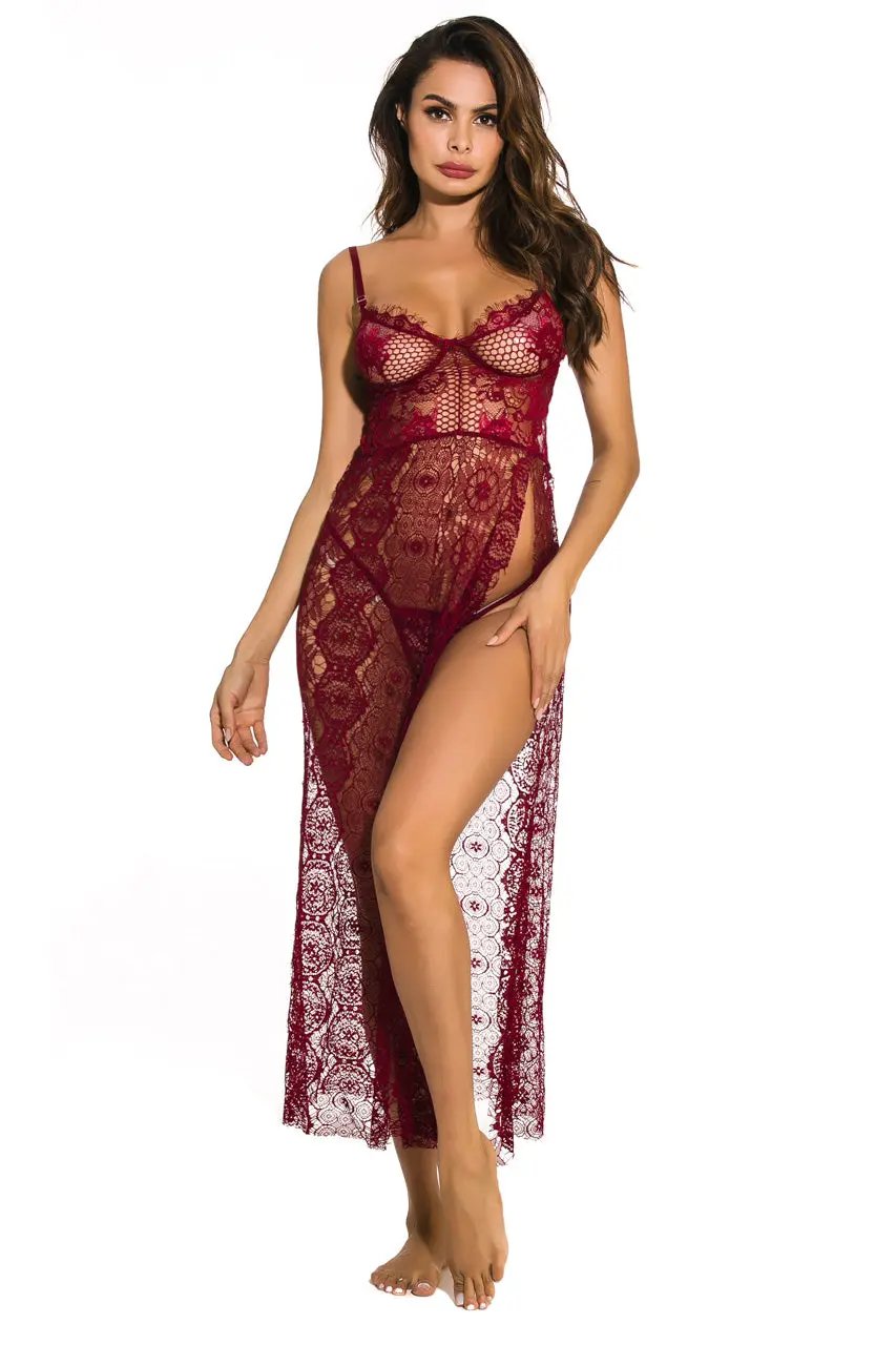 Racy Romance Lingerie Gown 3wishes.com