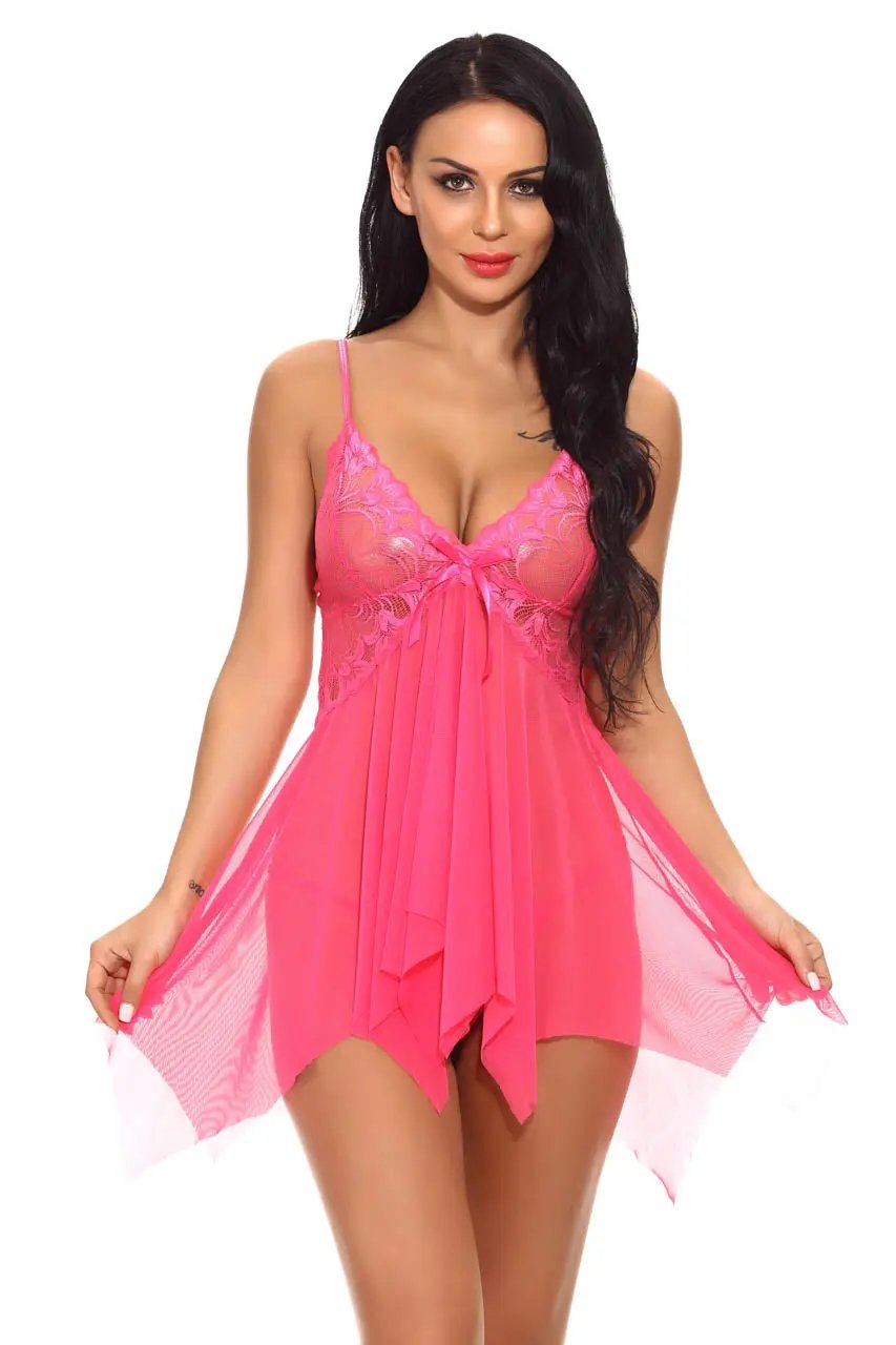 Mesh Handkerchief Babydoll 3wishes.com