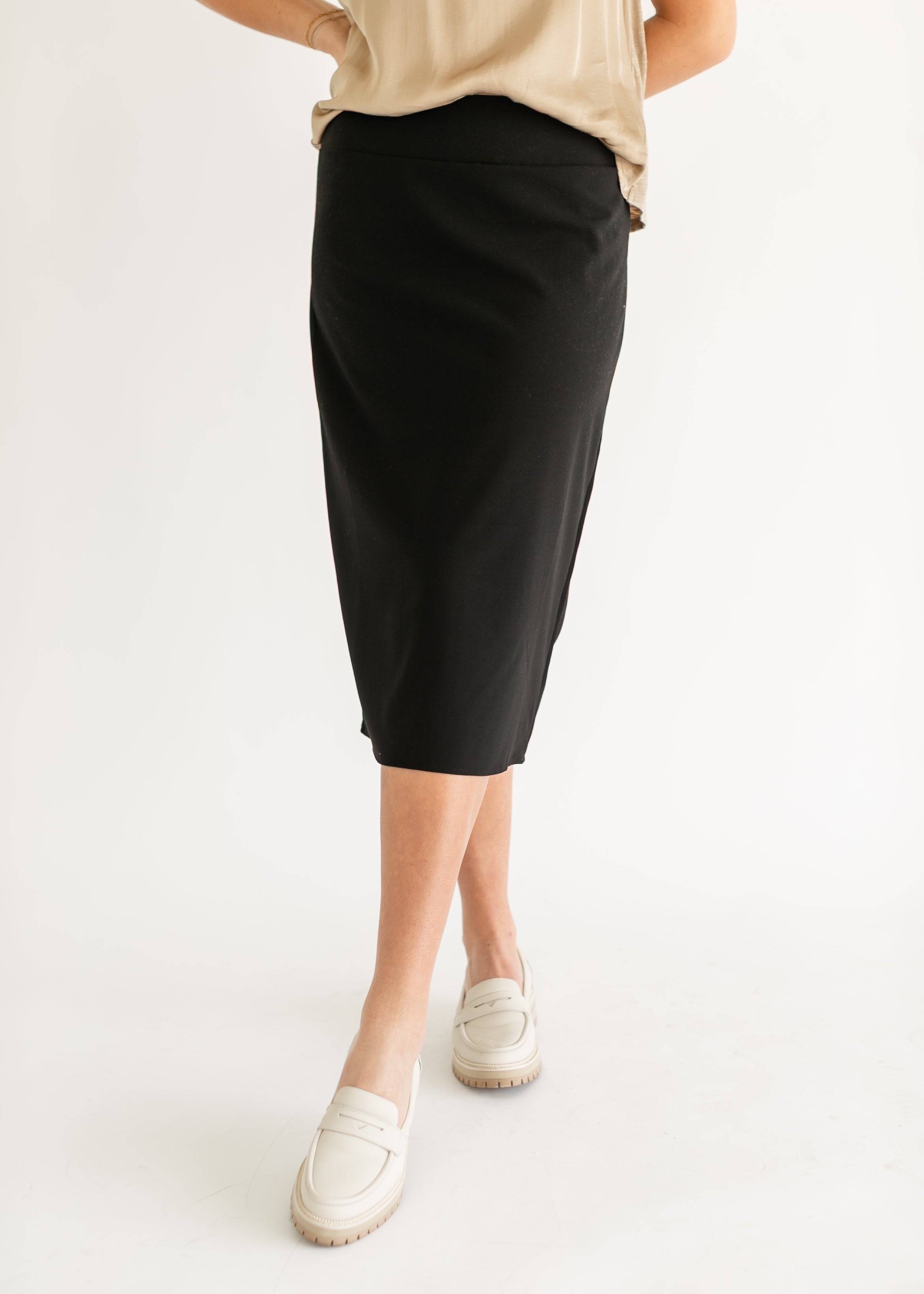 Wanda Classic Pencil Midi Skirt Inherit Co.
