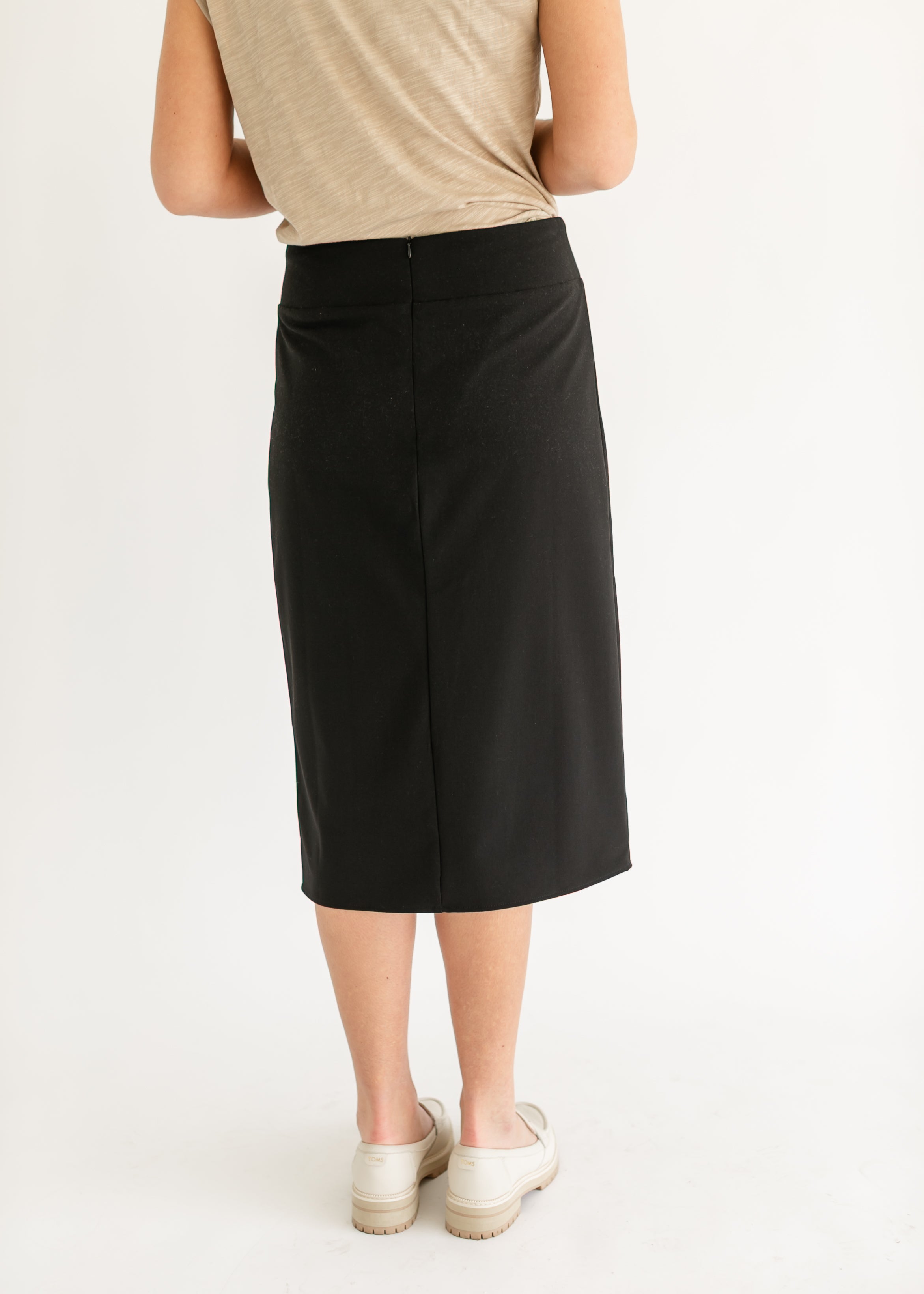 Wanda Classic Pencil Midi Skirt Inherit Co.