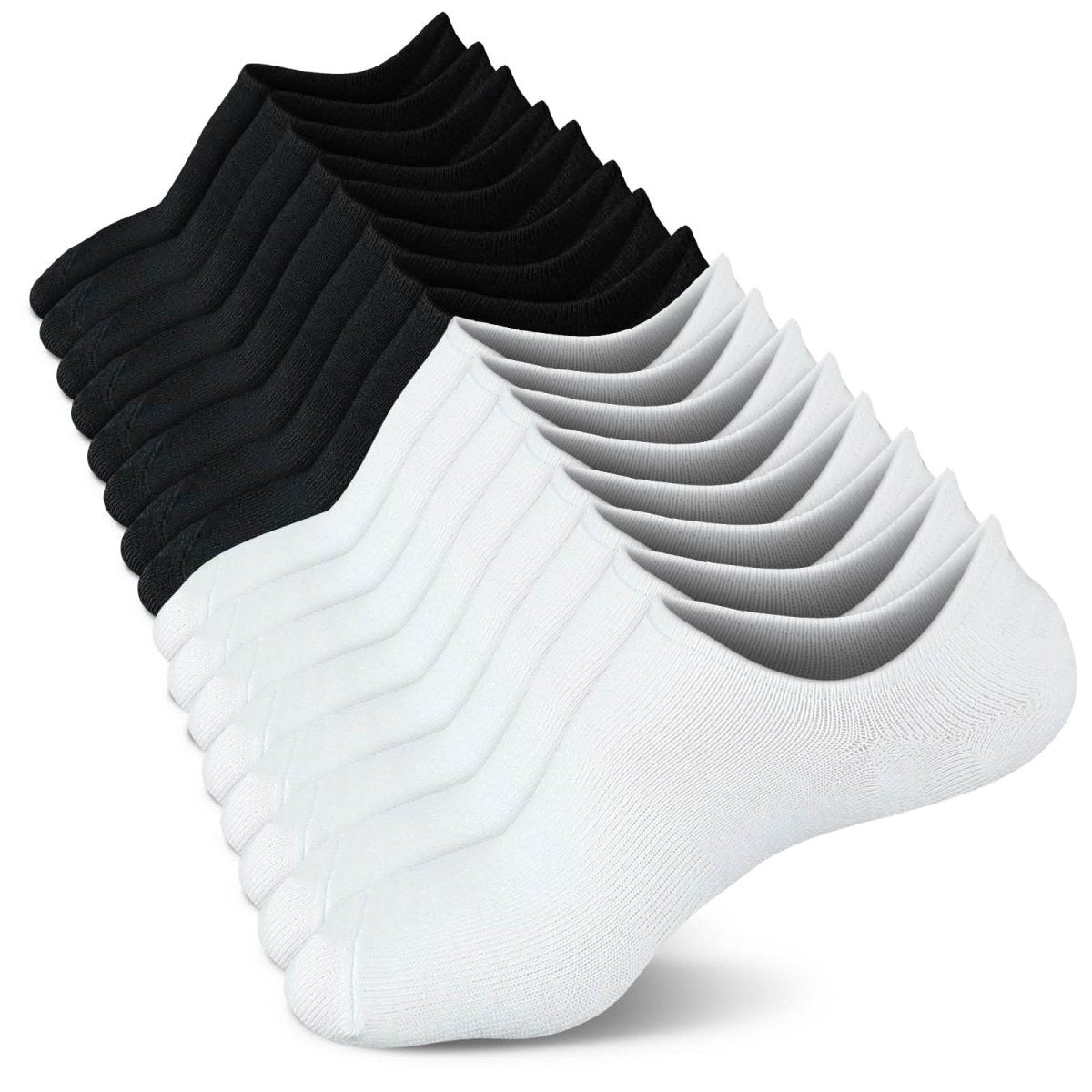 wernies No Show Socks Women Low Socks Non Slip Flat Boat Line 4/8 Pairs - Love Salve 