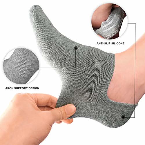 wernies No Show Socks Women Low Socks Non Slip Flat Boat Line 4/8 Pairs - Love Salve 