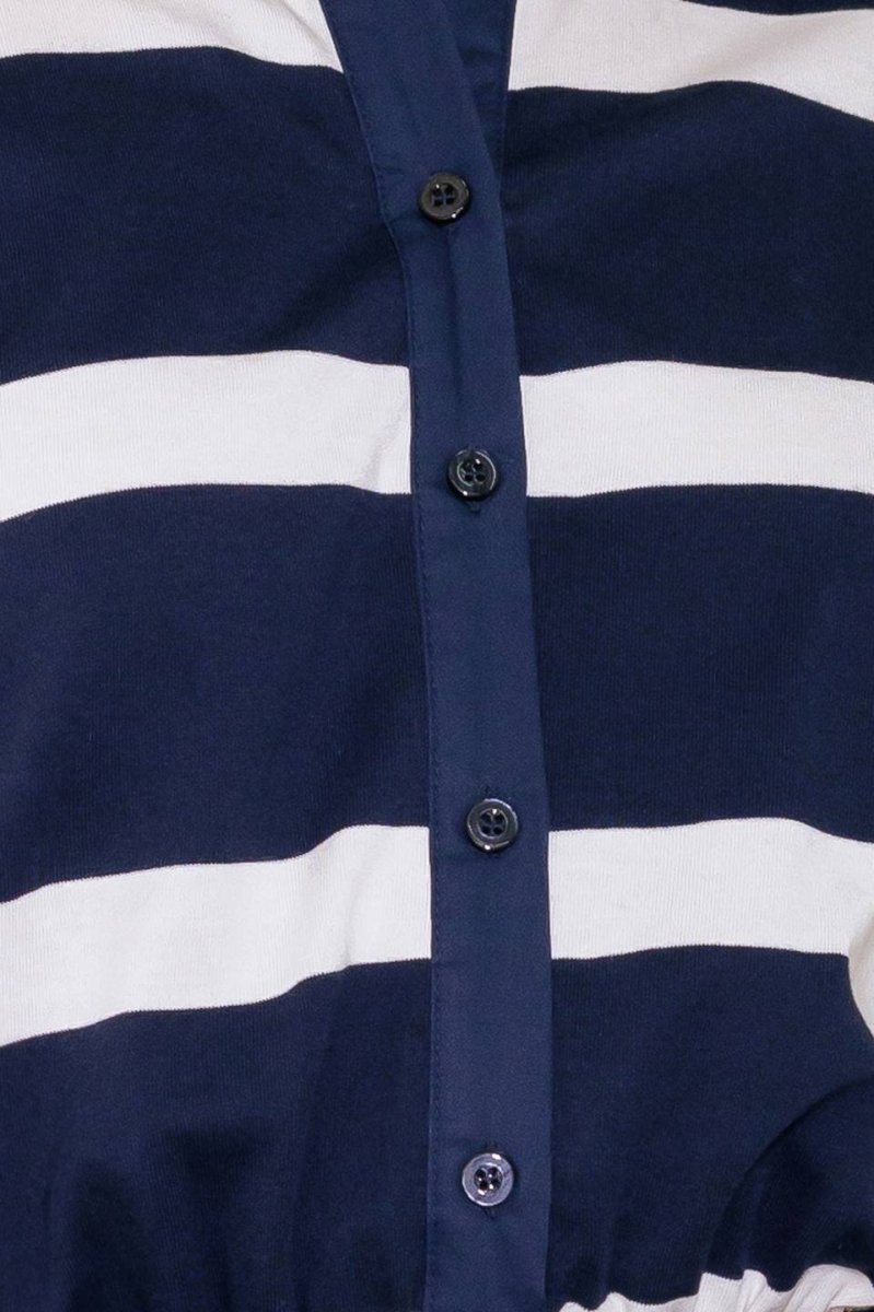 WHISPERING WAVES NAVY KNIT ROMPER - Love Salve