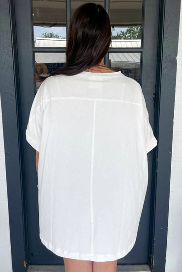 White Sequined Texas Graphic Plus Size T Shirt for Women - Love Salve