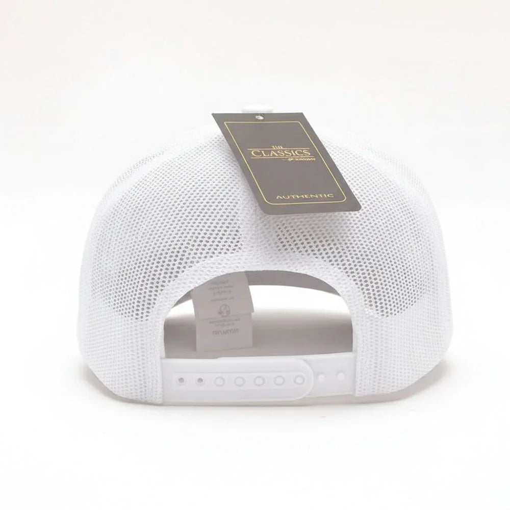 A flat lay of the Adorb.co Embroidered Hubby Hat, showcasing its classic style as a versatile men's accessory.