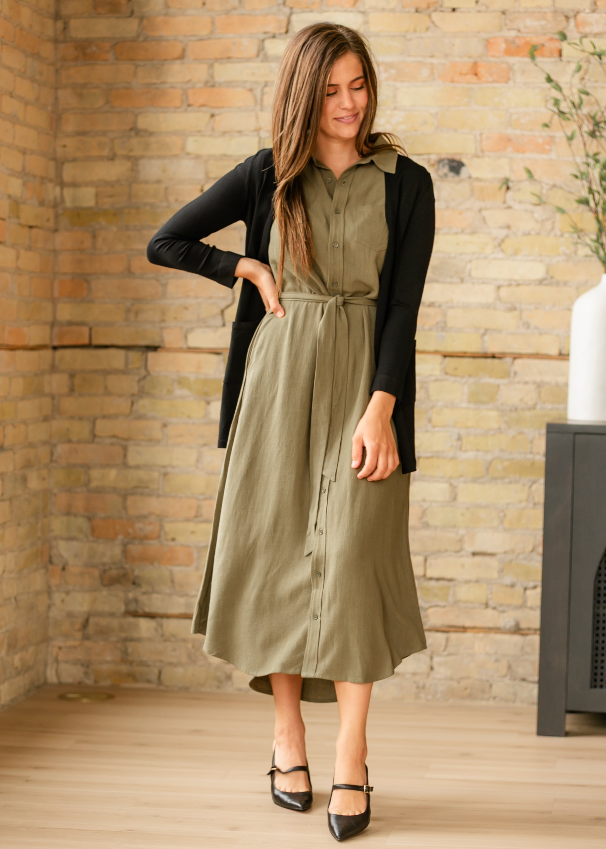 Willow Cap Sleeve Linen Midi Dress - FINAL SALE Inherit Co.