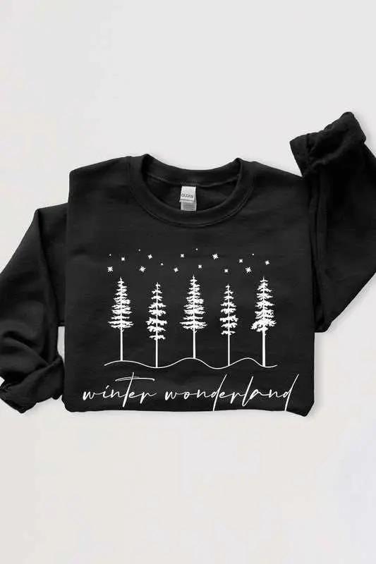 Winter Wonderland Graphic Fleece Sweatshirts - Love Salve 