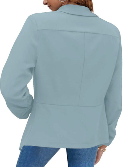 Women's Coat Double - Layer Suit Lapel Small Suit for Casual Wear - Love Salve