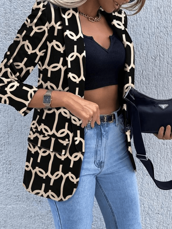 Women's New Solid Color Small Suit Long Sleeve Top for Fall - Love Salve