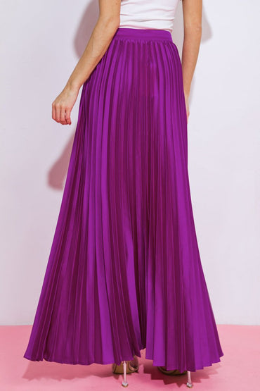WONDERFUL WISHES SATIN MAXI SKIRT - Love Salve