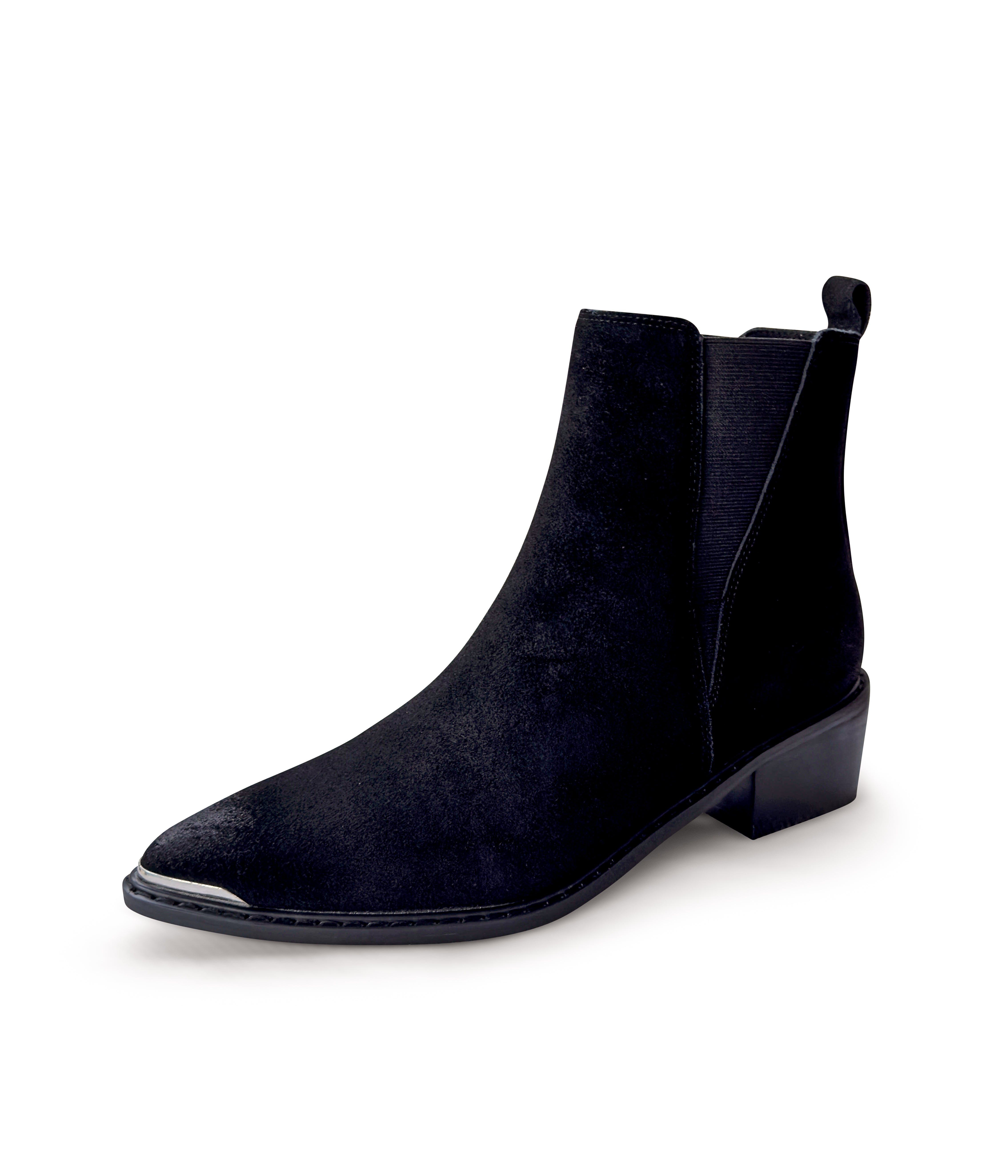 Wylie Suede Ankle Boot in Black Naughty Monkey