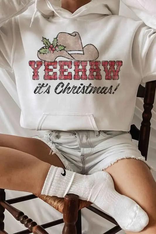 YEEHAW COUNTRY CHRISTMAS HOODIE PLUS SIZE - Love Salve 