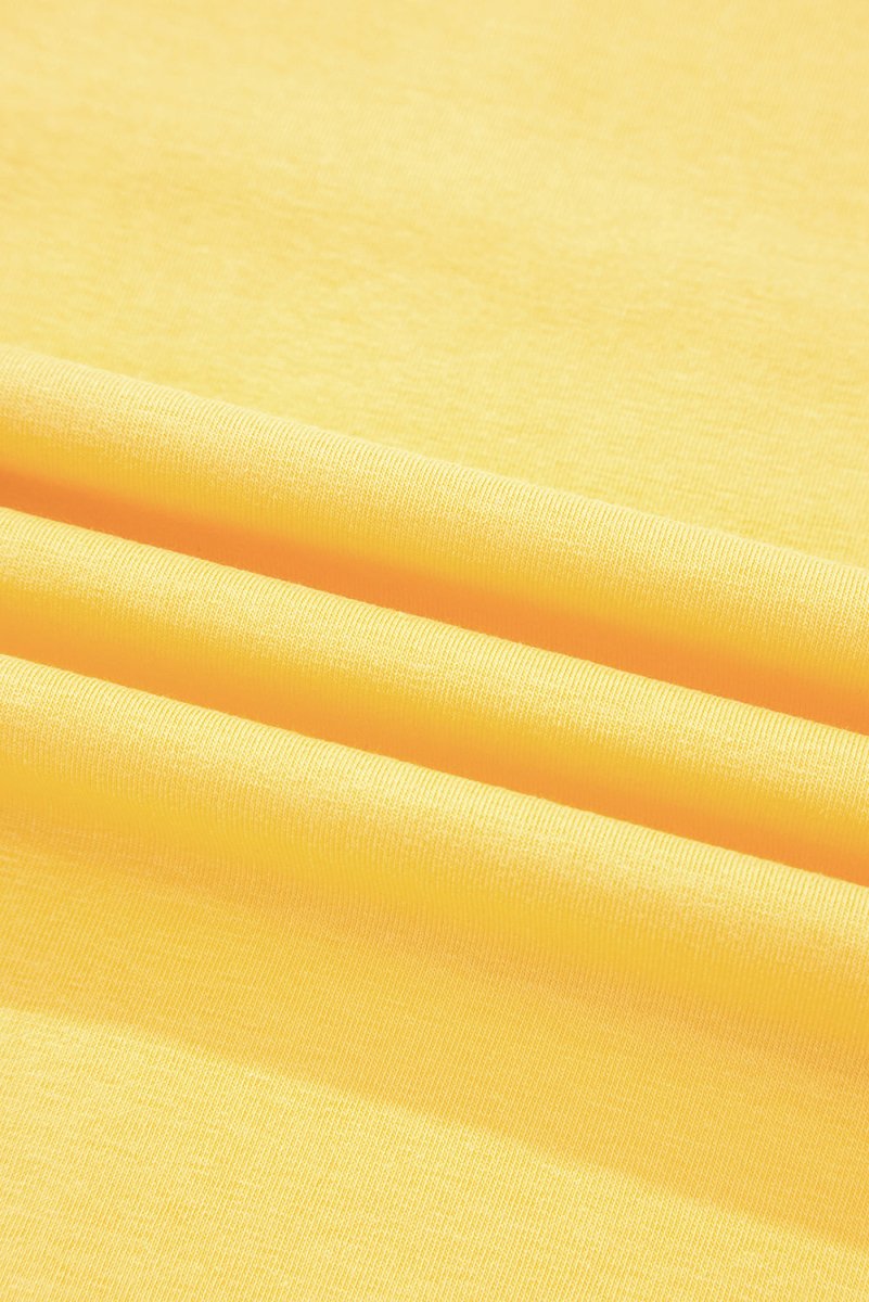 Yellow Cream Flower Graphic Casual Tank Top for Summer and Beach Wear - Love Salve 