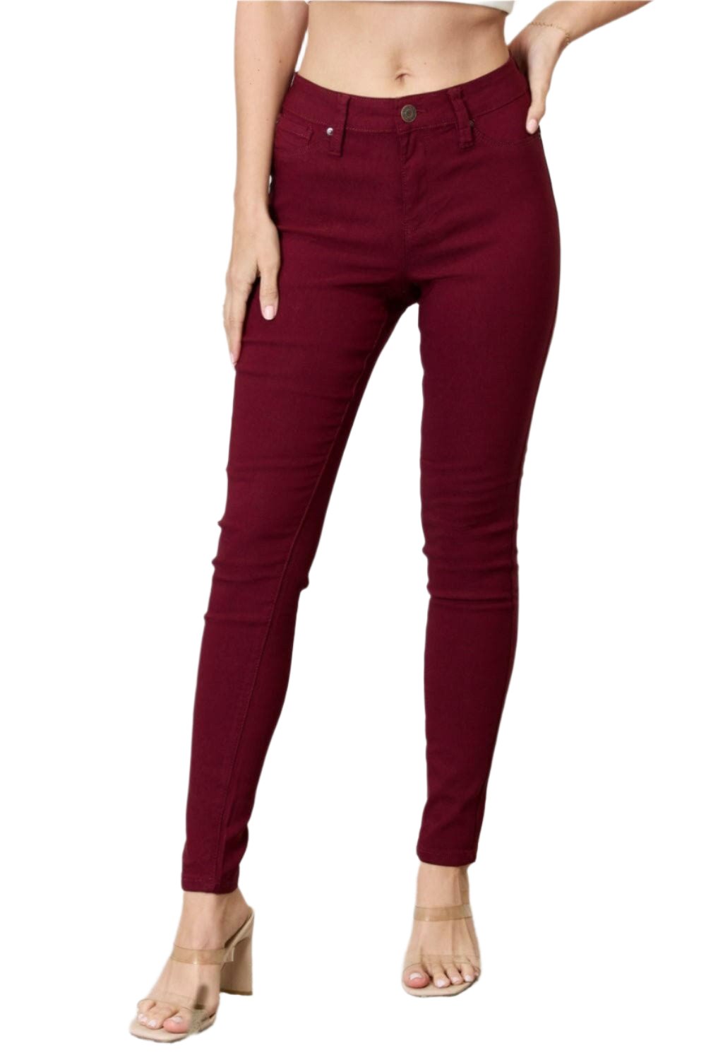 YMI Jeanswear Hyperstretch Mid-Rise Skinny Jeans - Love Salve