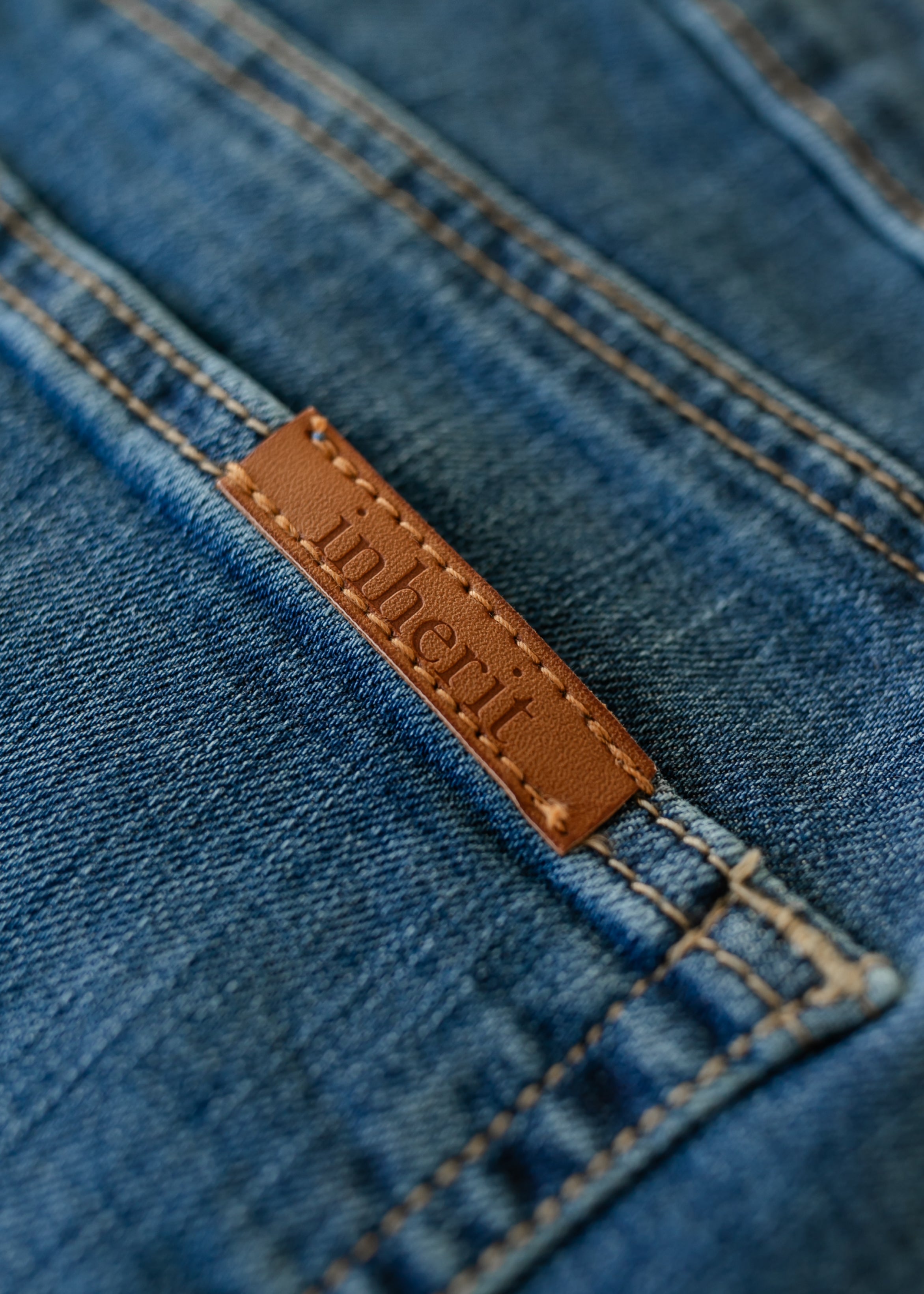 Zana Front Button Denim Midi Skirt Inherit Co.