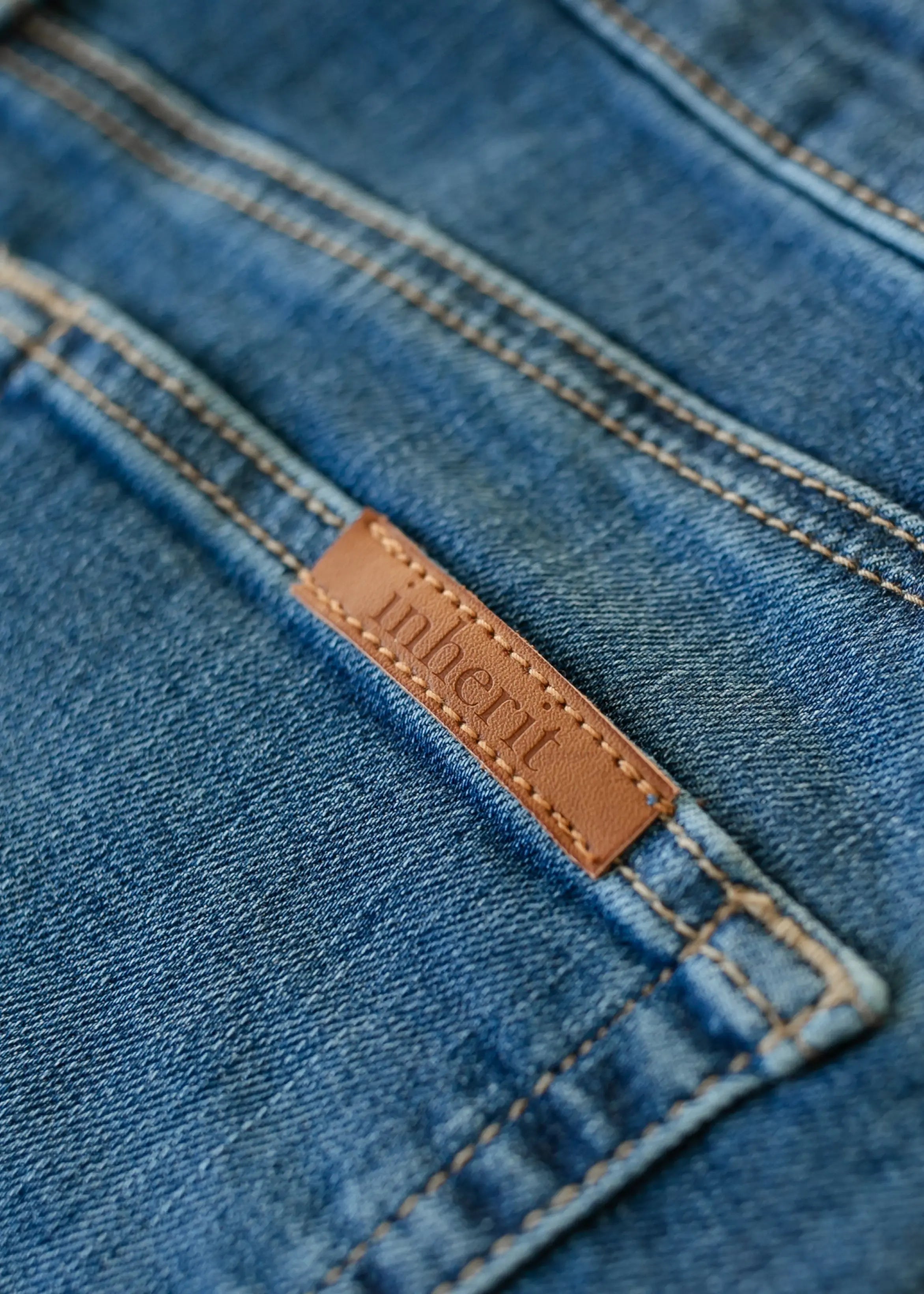 Zana Front Button Denim Midi Skirt Inherit Co.