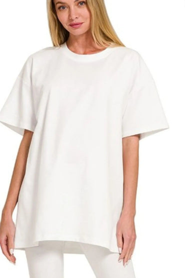 Zenana Cotton Round Neck Top & Legging Set - Love Salve