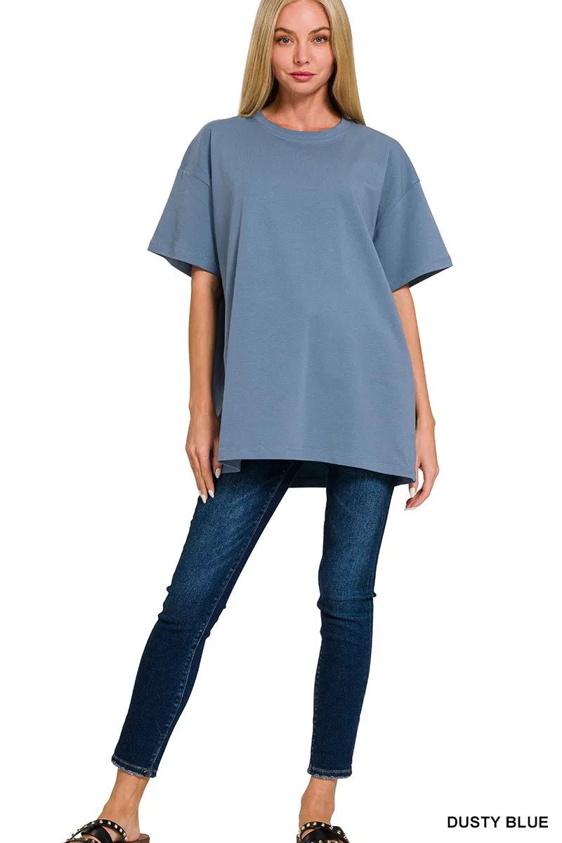 Zenana Cotton Round Neck Top & Legging Set - Love Salve