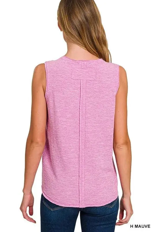 Zenana Cotton Slub Tank & Pants Set - Love Salve