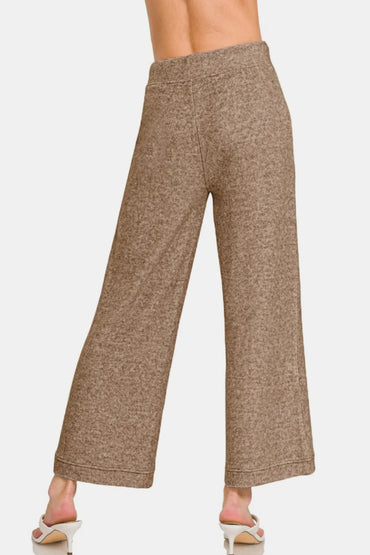 Zenana Drawstring Hacci Cropped Pants for Casual Comfort - Love Salve 