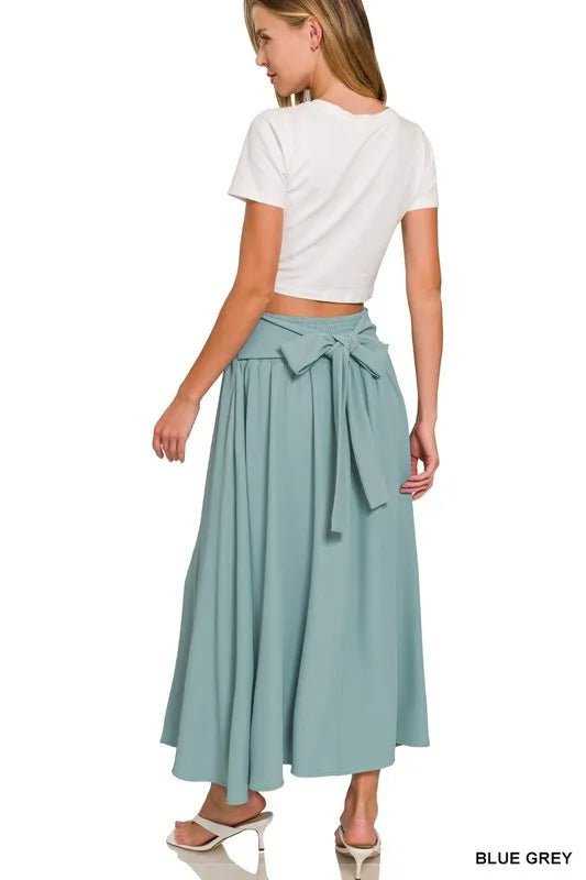 Zenana Heavy Woven Span Crop Tee & Skirt Set - Love Salve