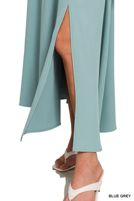 Zenana Heavy Woven Span Crop Tee & Skirt Set - Love Salve