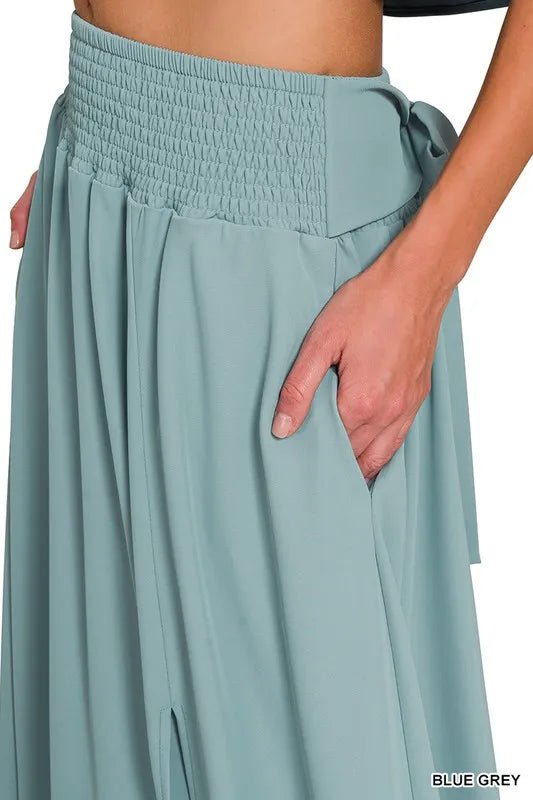 Zenana Heavy Woven Span Crop Tee & Skirt Set - Love Salve