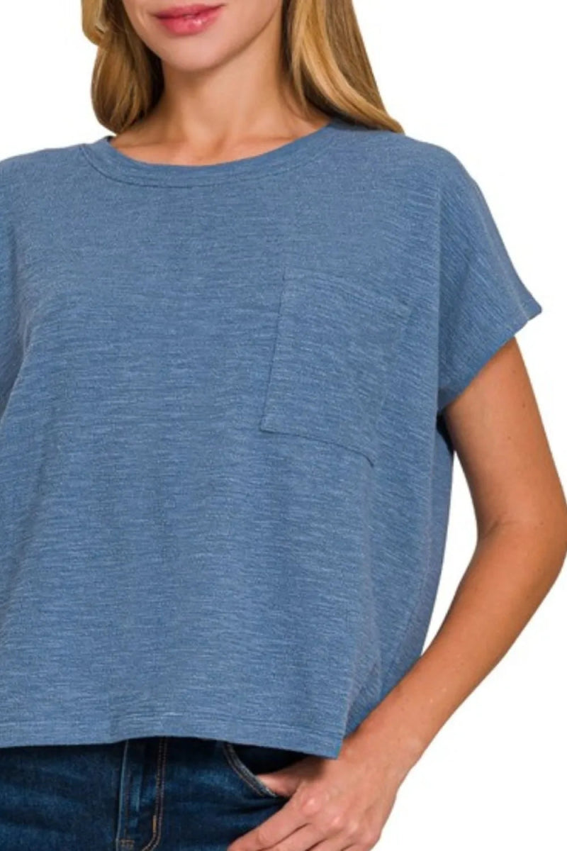 Zenana Round Neck Short Sleeve T-Shirt for Women Fashion - Love Salve