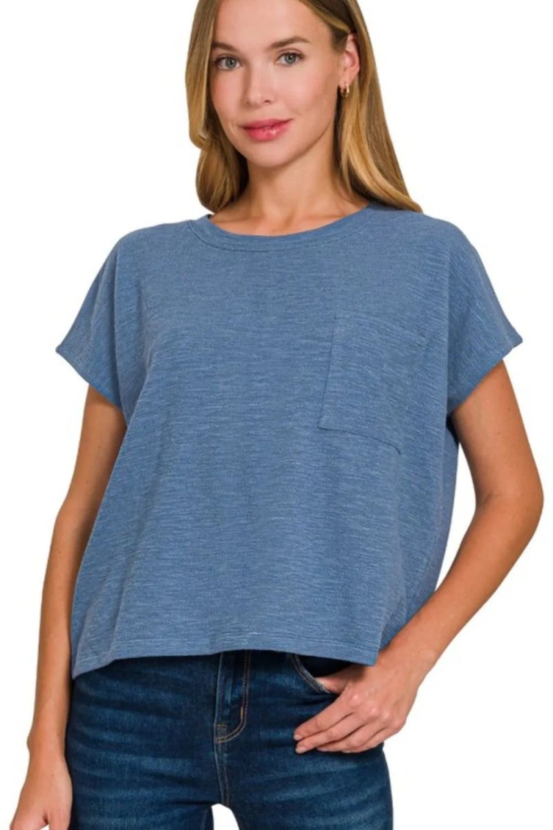 Zenana Round Neck Short Sleeve T-Shirt for Women Fashion - Love Salve