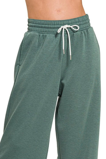 Zenana Scuba Drawstring Pants for Comfort and Style - Love Salve 