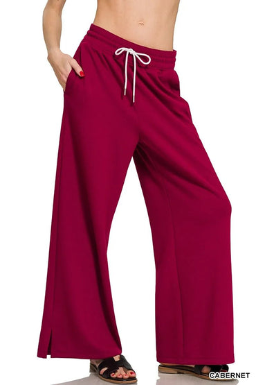Zenana Scuba Drawstring Pants for Comfort and Style - Love Salve 