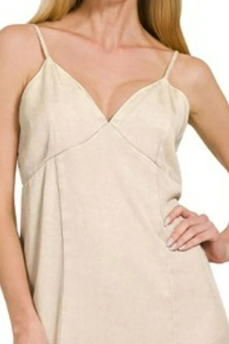 Zenana Tencel Mineral Washed Maxi Dress for Stylish Comfort - Love Salve