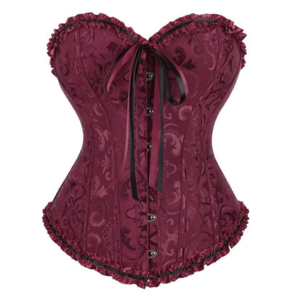 Zhitunemi Black Corset Top for Women Steampunk Corset - Love Salve 