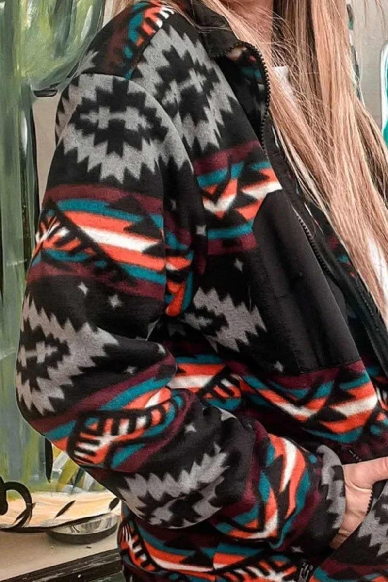Zip Up Long Sleeve Jacket - Love Salve 