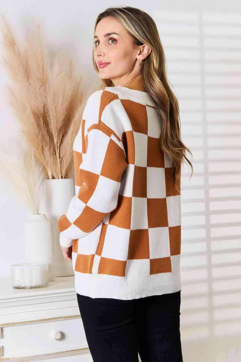 Plush oversized v-neck cardigan 