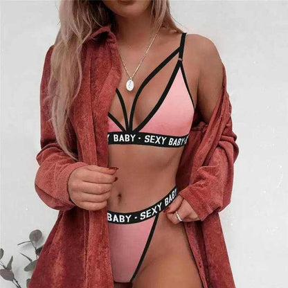 Women Sexy Lingerie Open Bra Panties Set Transparent Lace Underwear Female Lingerie Sexy Hot Erotic Costumes S-3XL Plus Size - Love Salve